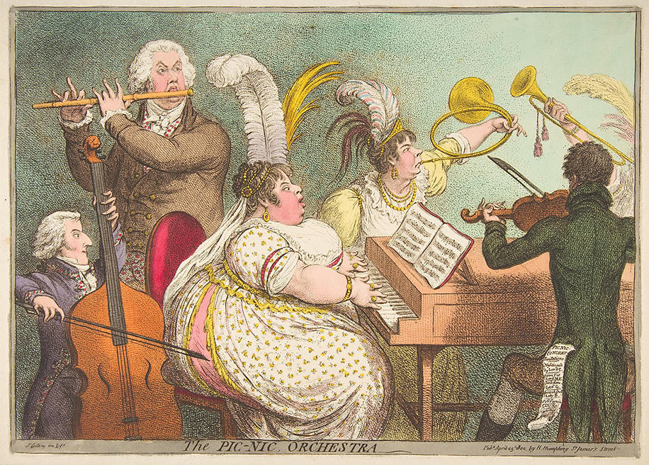 James Gillray "The Pic-Nic Orchestra"i1802j